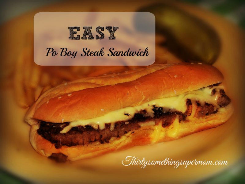 This easy Po Boy Steak Sandwich is delicious and anyone can make it!