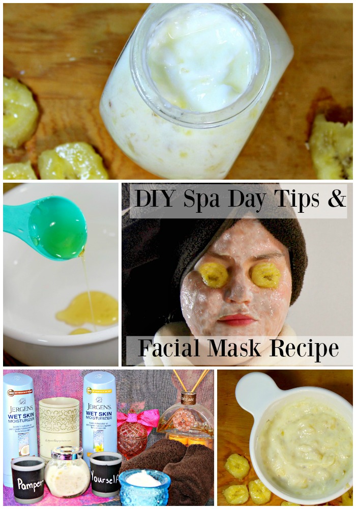 Fun and Easy way to enjoy a relaxing spa day with these DIY Spa Day Tips & Facial Mask Recipe