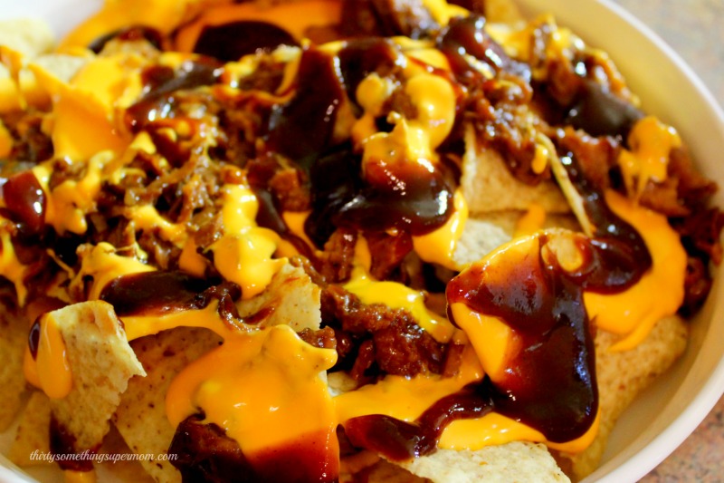 This bbq pulled pork nachos recipe is perfect.