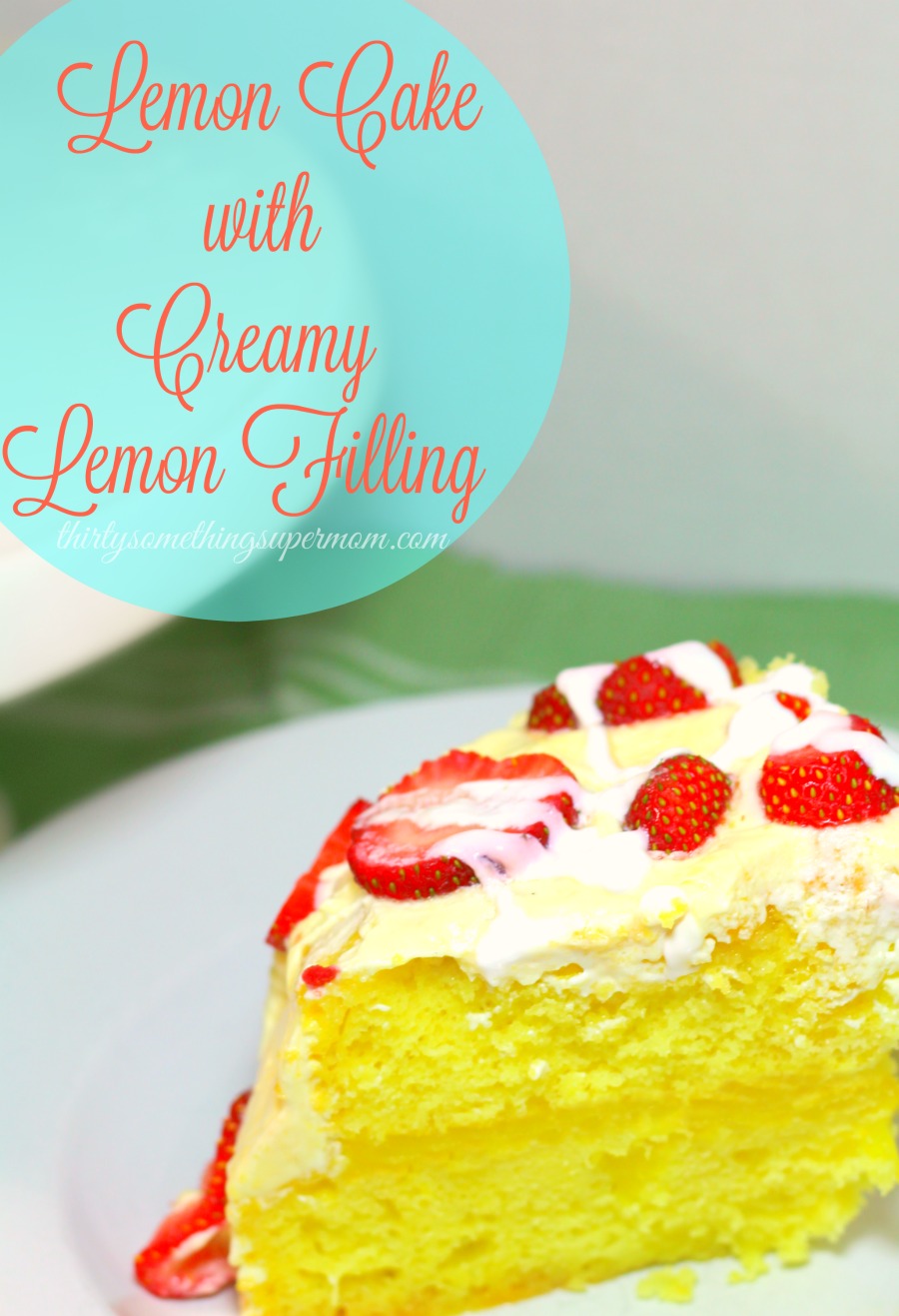 lemon cake with lemon filling