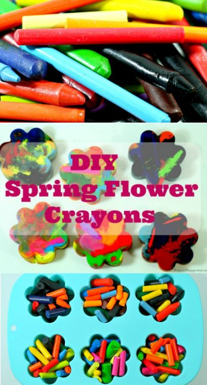DIY Flower Crayon Craft & Printable