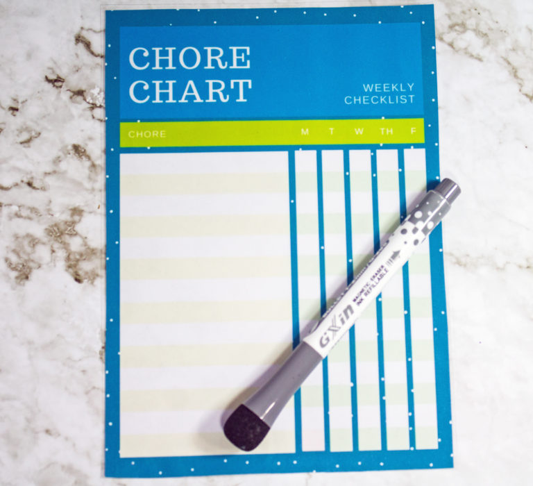 DIY Reusable Chore Chart - ThirtySomethingSuperMom