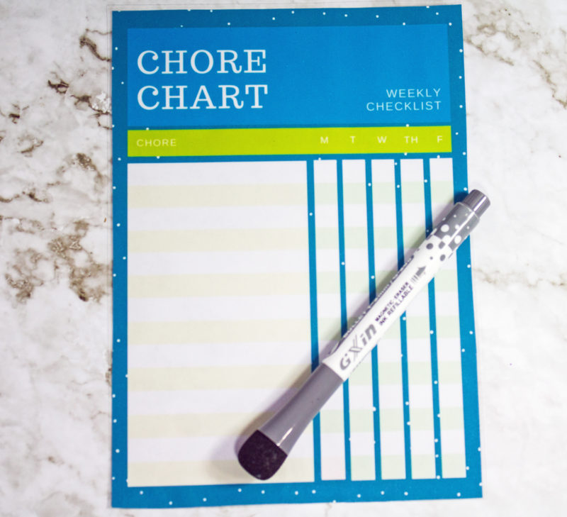 DIY Reusable Chore Chart