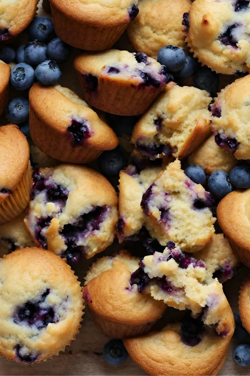 Paleo Blueberry muffins on plate