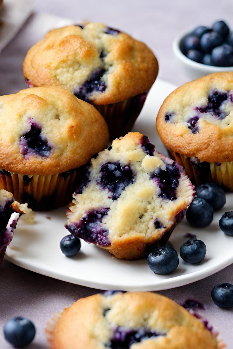 Paleo Blueberry Muffins 
