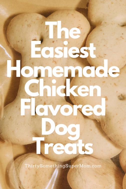 3 Ingredient Homemade Chicken Dog Treats ThirtySomethingSuperMom