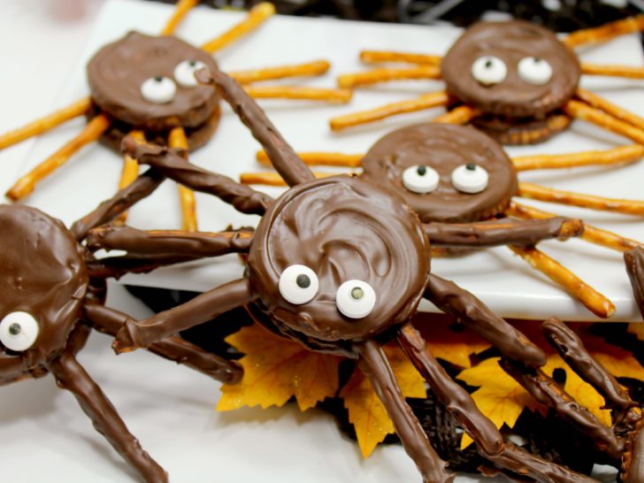 Chocolate Peanut Butter Spider cookies