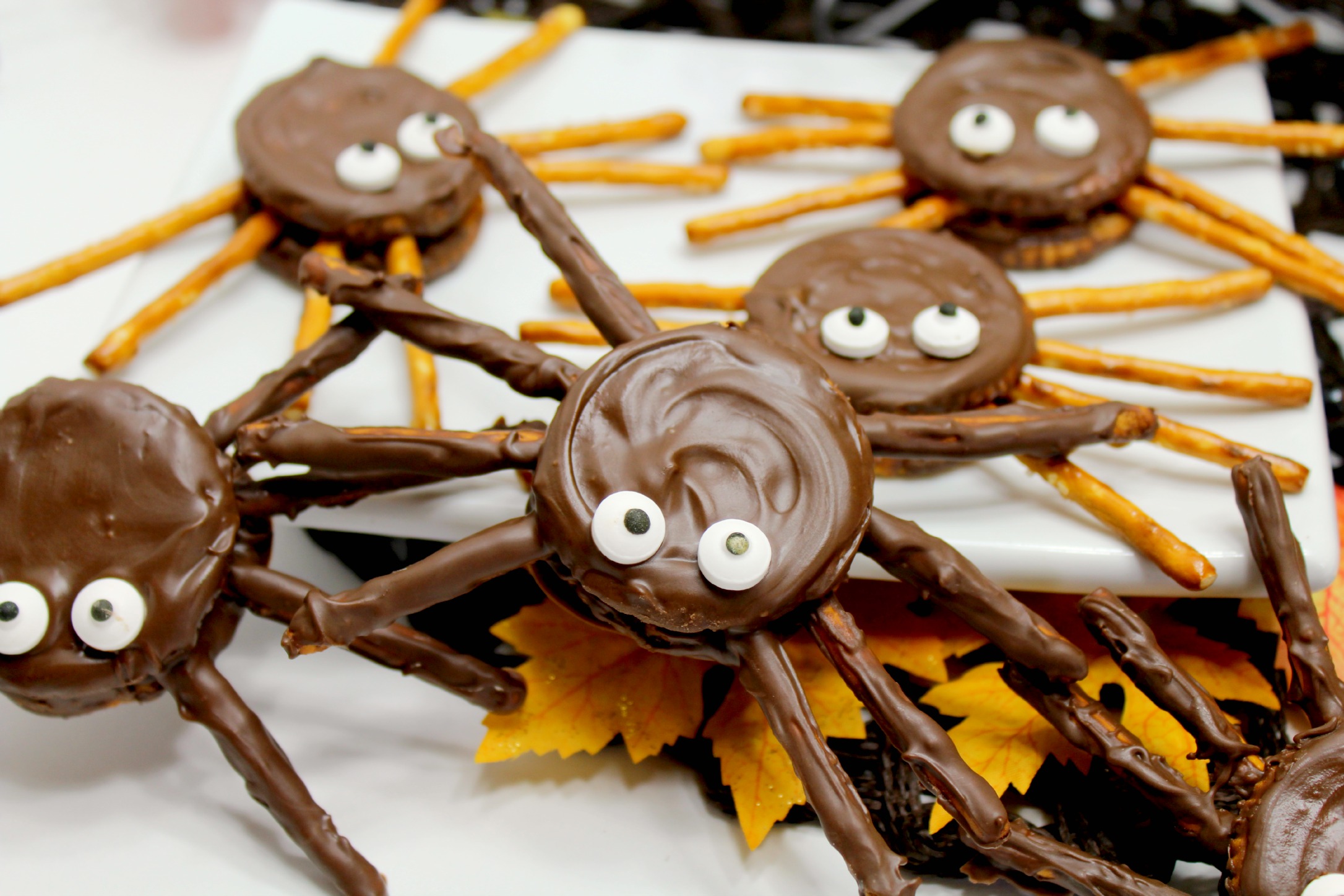 Chocolate Peanut Butter Spider cookies