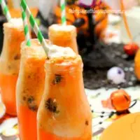 How to make an orange creamsicle Halloween Drink