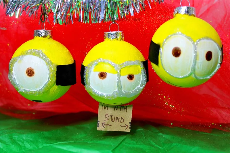 DIY Minions Ornaments Christmas Decorations