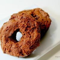 This recipe for chocolate covered chocolate doughnuts is so easy to make anyone can do it!