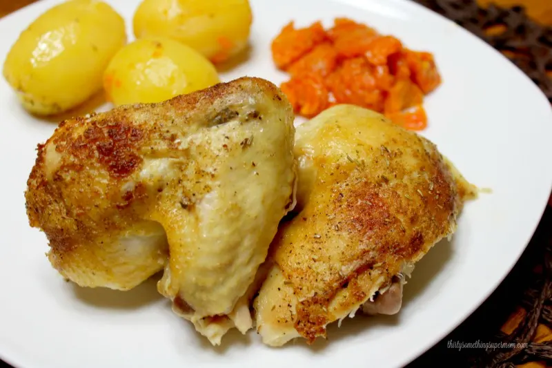 roasted chicken and vegetables 