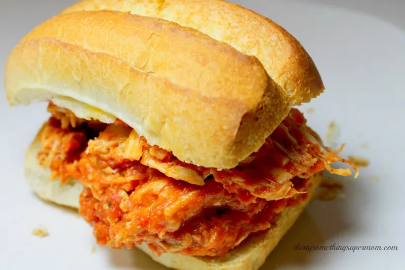 Slow Cooker Chicken Parmesan Recipe for Subs - ThirtySomethingSuperMom