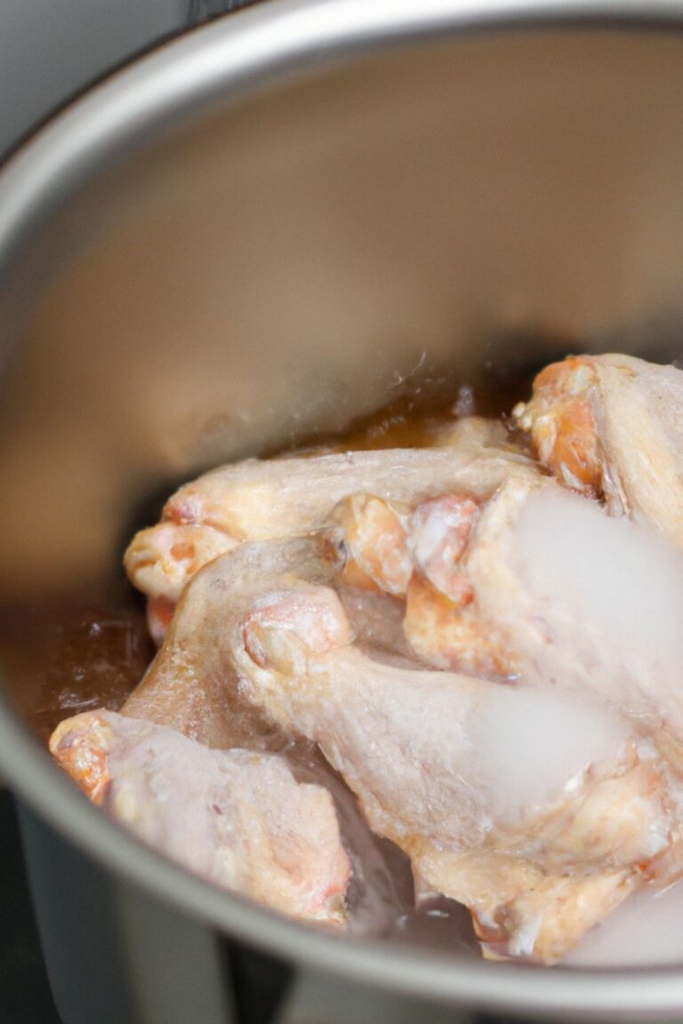 Pressure Cooker Frozen Chicken Wings ThirtySomethingSuperMom