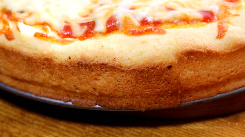 Easy Deep Dish Pizza Recipe Thirtysomethingsupermom 