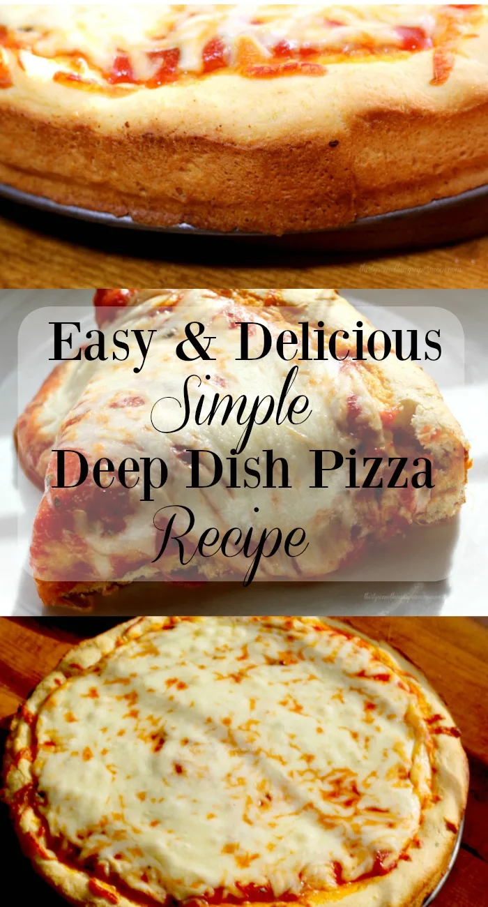 Easy 1 Hour Deep Dish Pizza Recipe