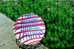 Make Your Own Patriotic Garden Ball