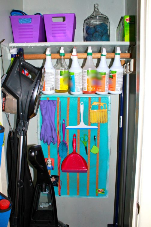 Turn a Clothes Closet into an Organized Cleaning Closet 