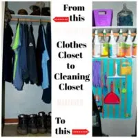Turn a Clothes Closet into an Organized Cleaning Closet