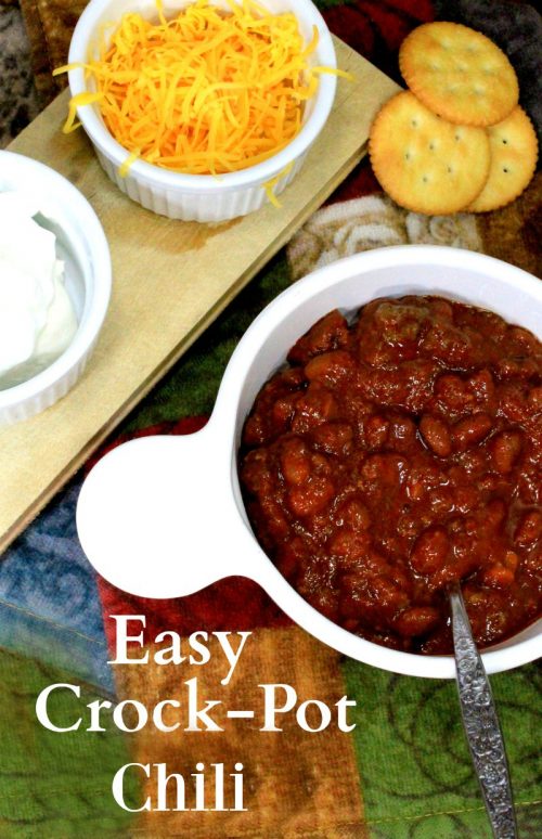 Easy Crock Pot Chili Recipe ThirtySomethingSuperMom
