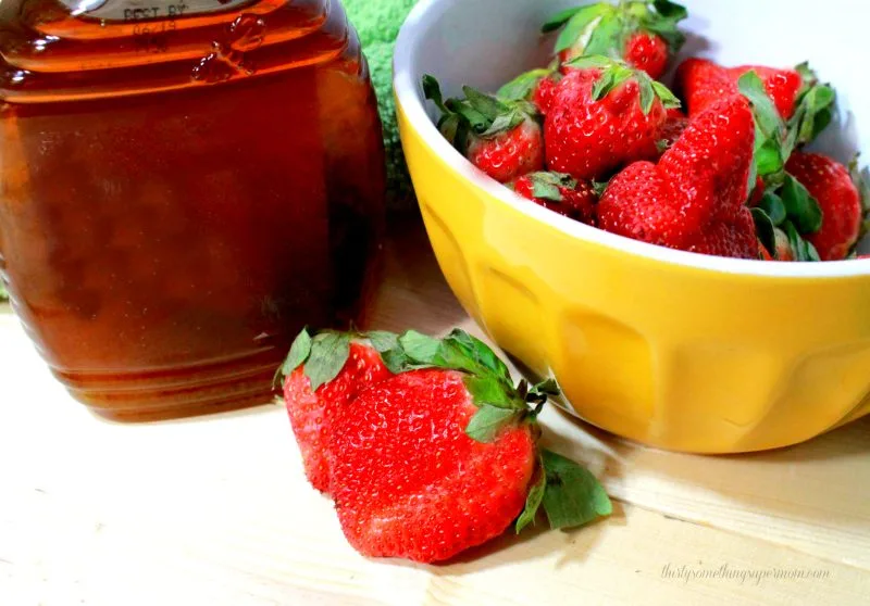 All-Natural Strawberry Jam in Under ten minutes!