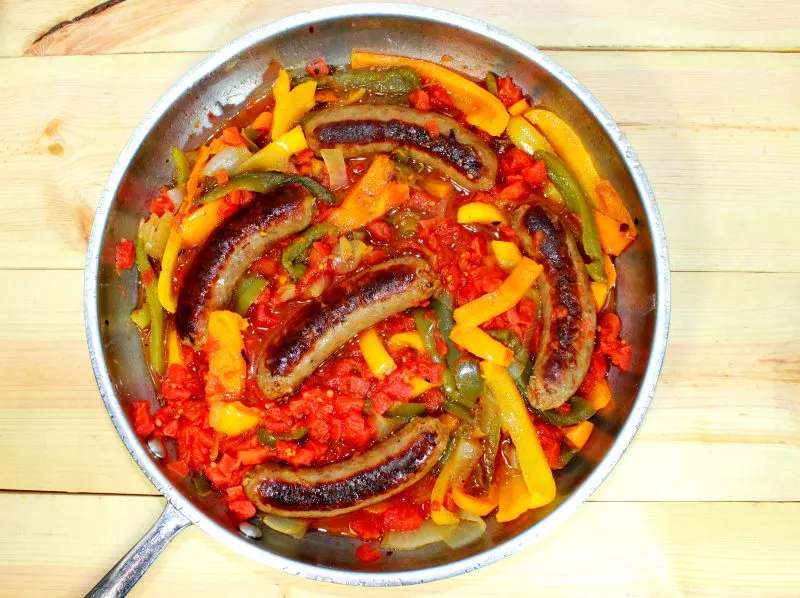 Sausage, Peppers, and Onions