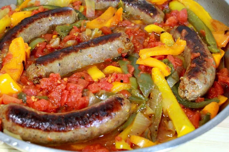 Sausage, Peppers, and Onions