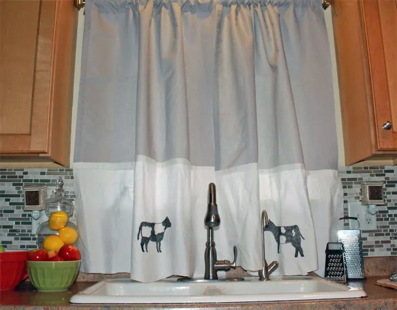 DIY No Sew Farmhouse Style Curtains