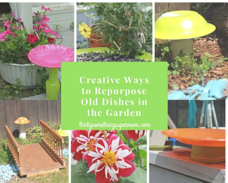 Repurpose Old Dishes in the Garden