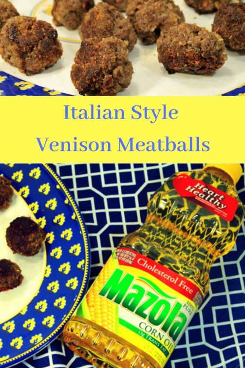 Italian Style Venison Meatballs 