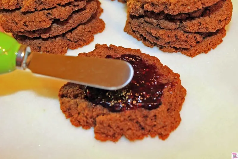 Peanut Butter and Jelly Sandwich Cookies