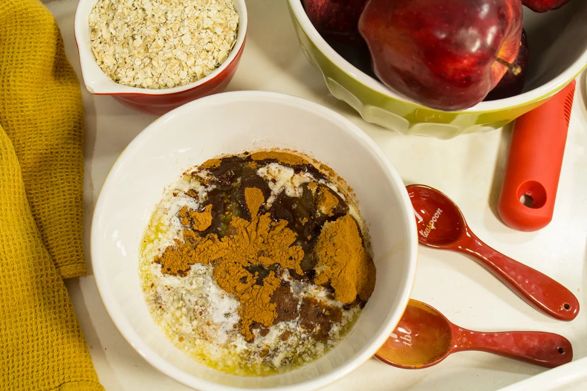 ingredients in bowls 