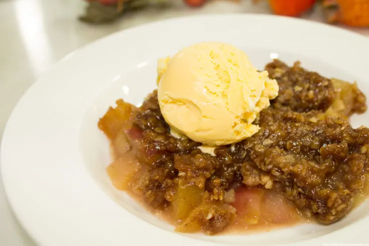 Pressure Cooker Apple Crisp