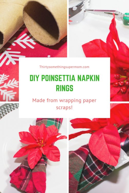 DIY Poinsettia Napkin Rings 