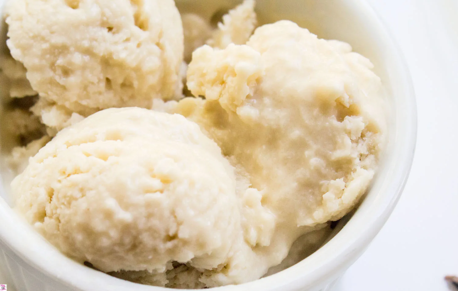 dairy free dessert in a bowl. 