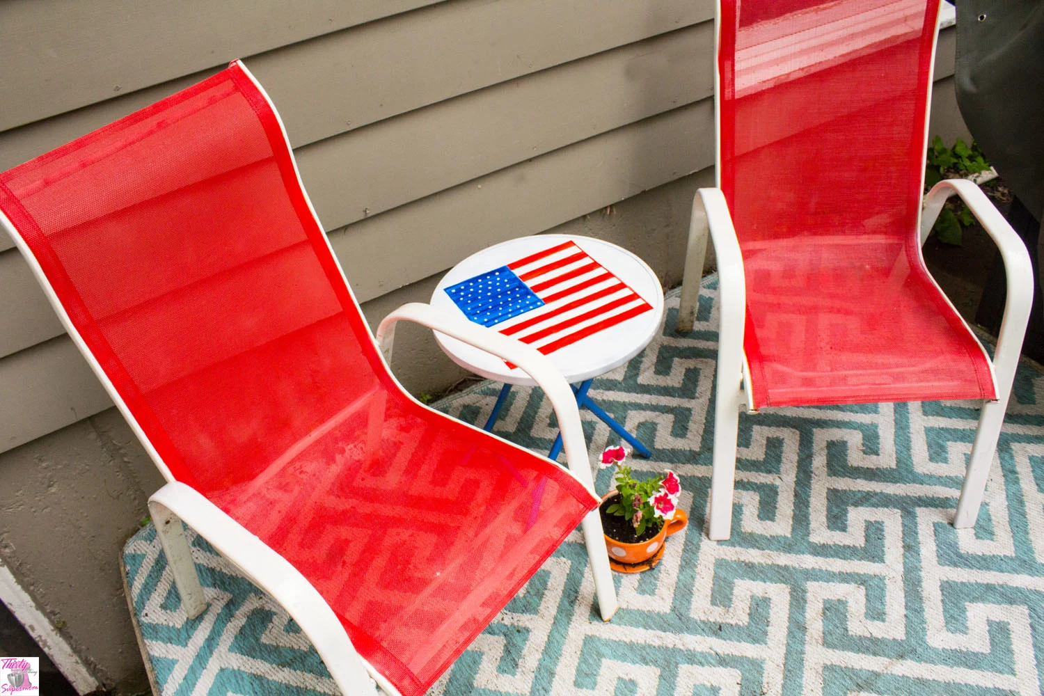 Trash to Treasure Patio Set Makeover