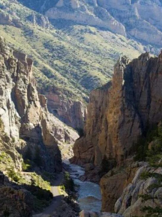 Buffalo Bill Dam in Cody Wyoming