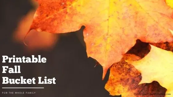 Fall Family Bucket List