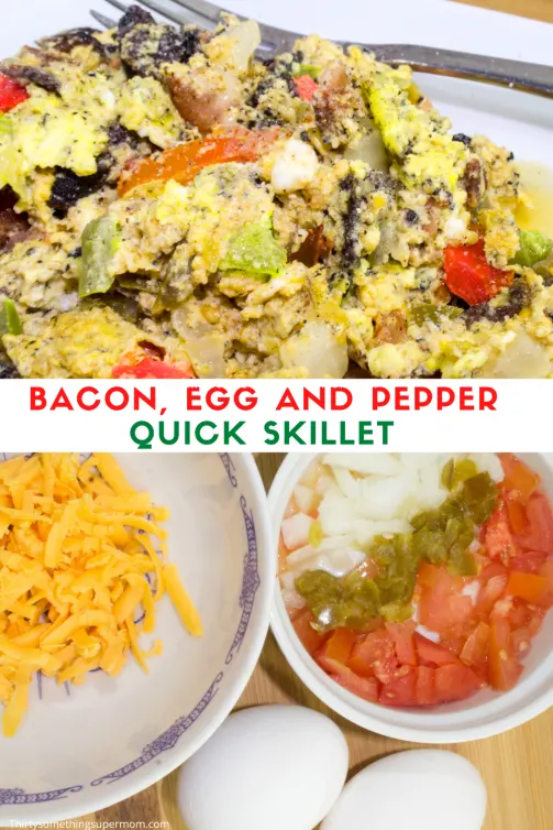 Bacon, Egg, and Pepper Quick Skillet