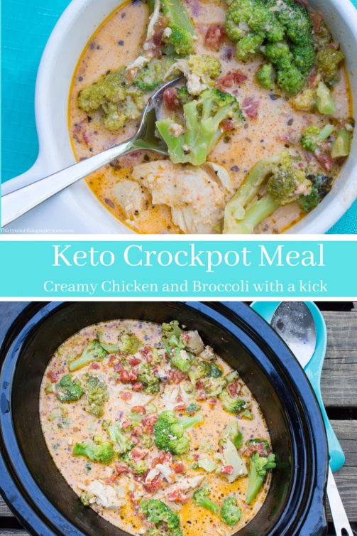 Easy Cheesy Keto Crockpot Chicken Dump Meal ThirtySomethingSuperMom