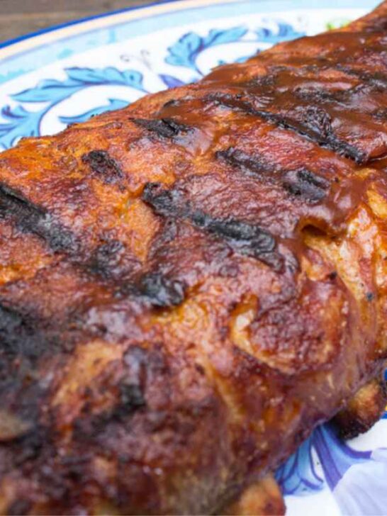 easy baked ribs on the grill