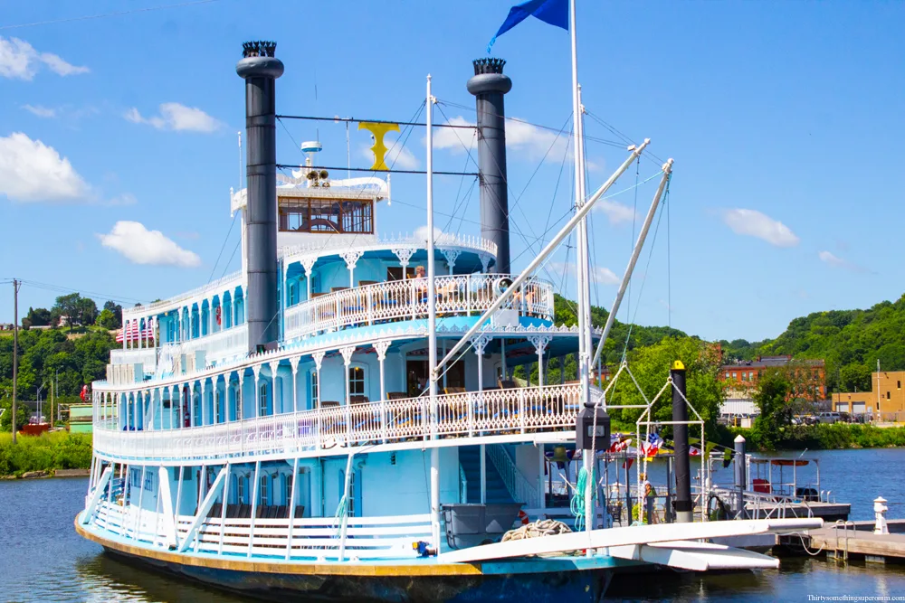 Riverboat in Dubuque Iowa. 