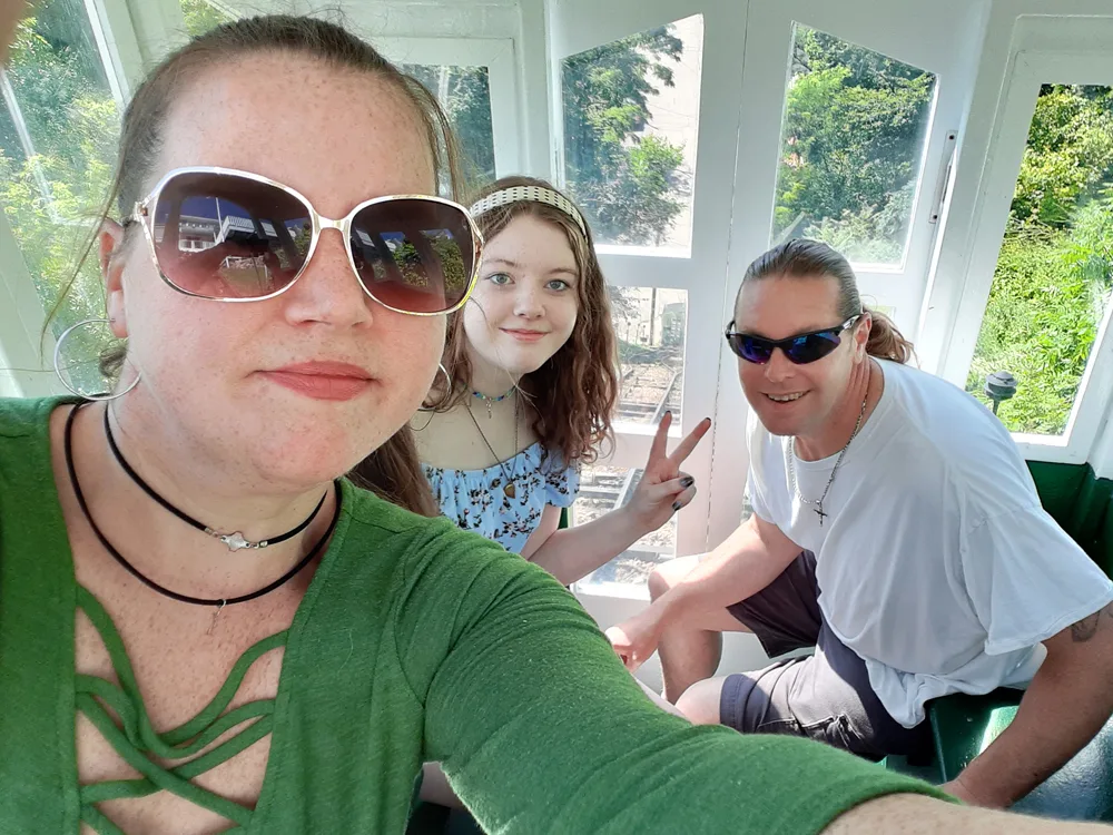 Family in Fenelon Place Elevator 