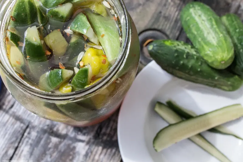 Garlic Refrigerator Pickles