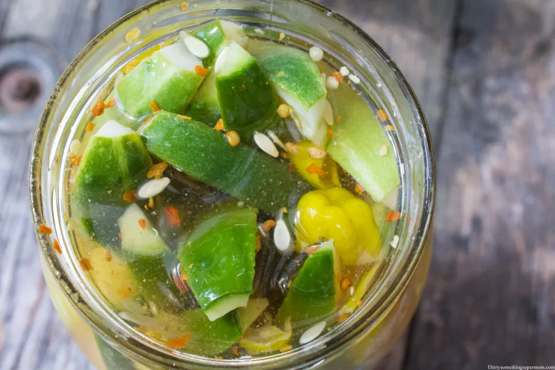 Garlic Refrigerator Pickles