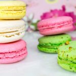 French macarons filled with buttercream on a plate