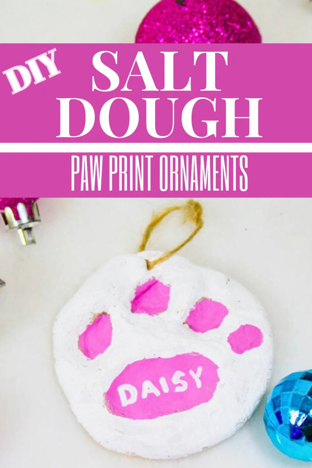 salt dough paw print