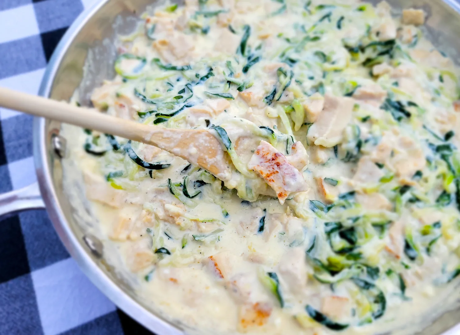 Chicken Zucchini Alfredo Skillet 