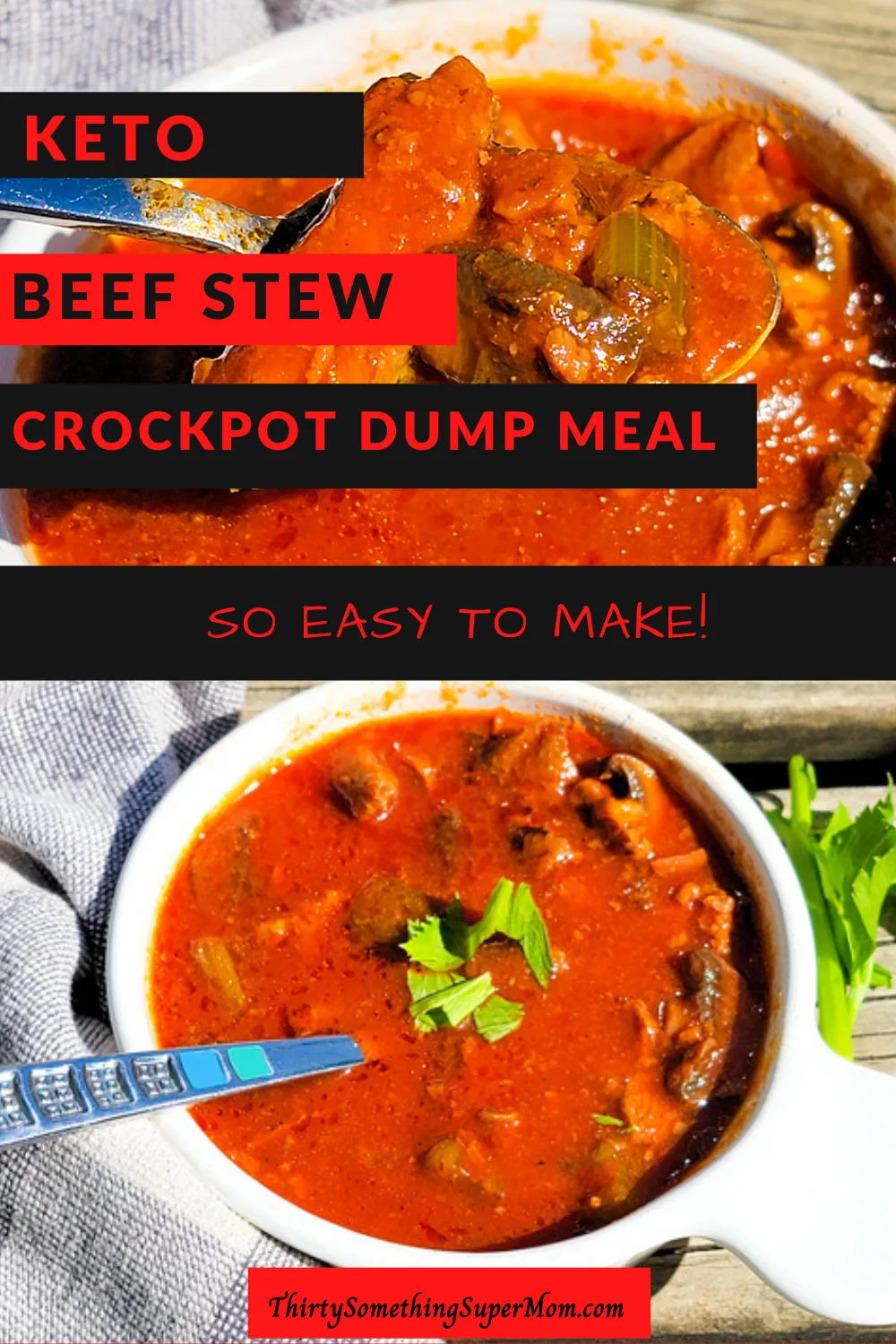 Easy Slow Cooker Beef Stew - dump & go!