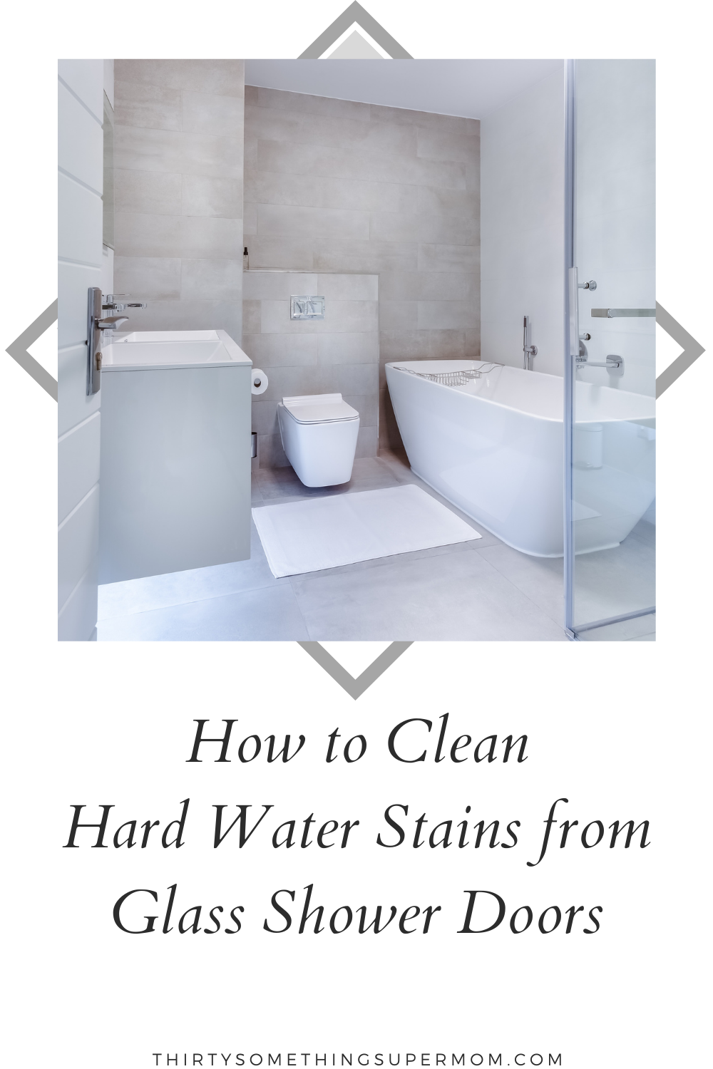 Hard Water Stains from Glass Shower Doors